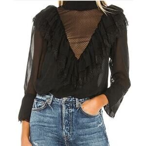 Revolve WE are HAH Ruffle Turtleneck Bodysuit. Large